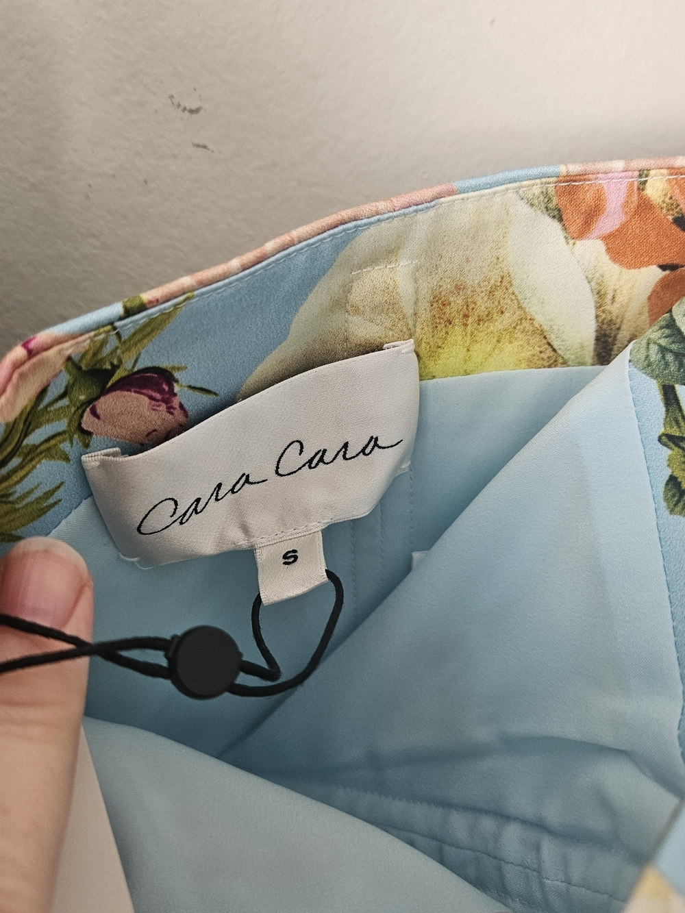 NWT Cara Cara Elsa Bustier Top Blue Floral Size S - Picture 5 of 5